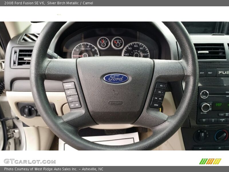 Silver Birch Metallic / Camel 2008 Ford Fusion SE V6
