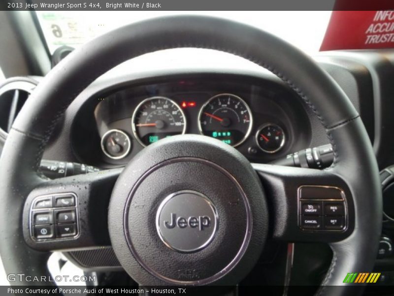 Bright White / Black 2013 Jeep Wrangler Sport S 4x4