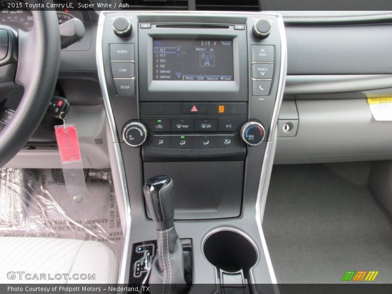 Controls of 2015 Camry LE