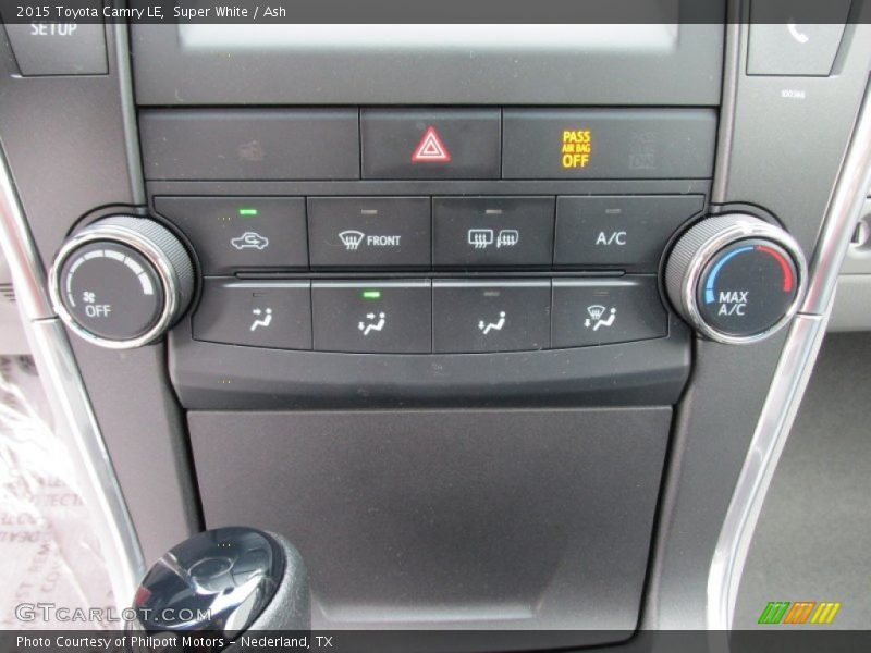 Controls of 2015 Camry LE