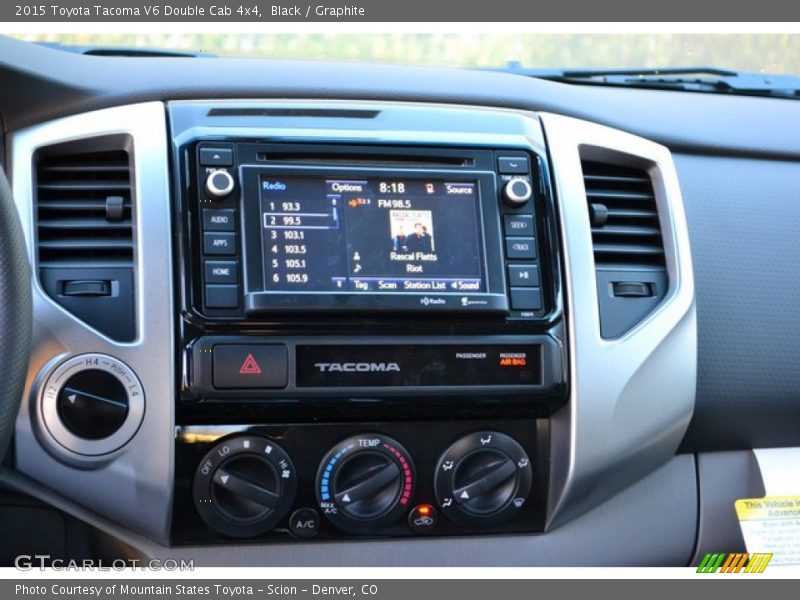 Black / Graphite 2015 Toyota Tacoma V6 Double Cab 4x4