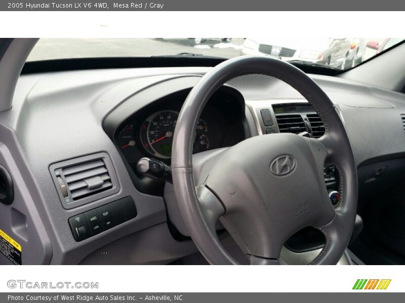 Mesa Red / Gray 2005 Hyundai Tucson LX V6 4WD