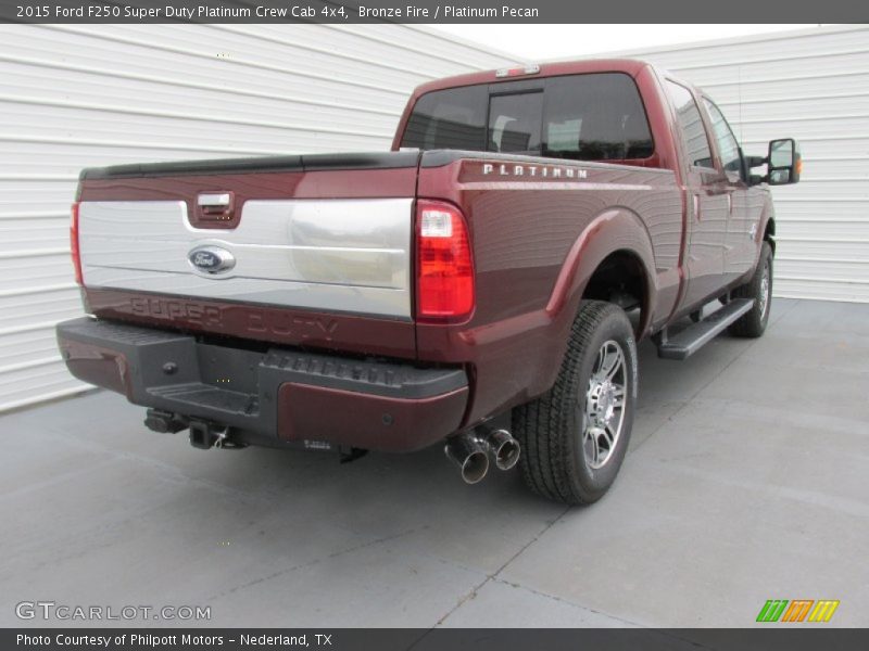  2015 F250 Super Duty Platinum Crew Cab 4x4 Bronze Fire