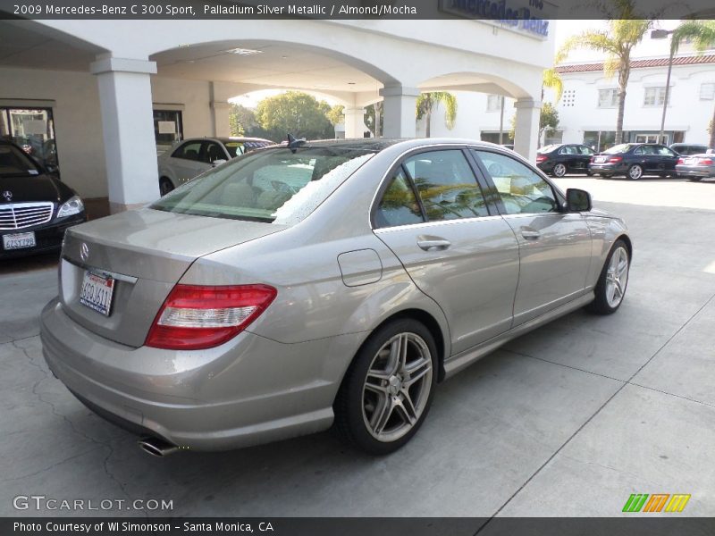 Palladium Silver Metallic / Almond/Mocha 2009 Mercedes-Benz C 300 Sport