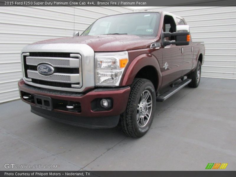 Bronze Fire / Platinum Pecan 2015 Ford F250 Super Duty Platinum Crew Cab 4x4