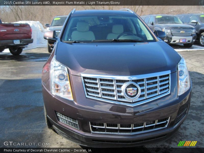 Majestic Plum Metallic / Light Titanium/Ebony 2015 Cadillac SRX Luxury AWD