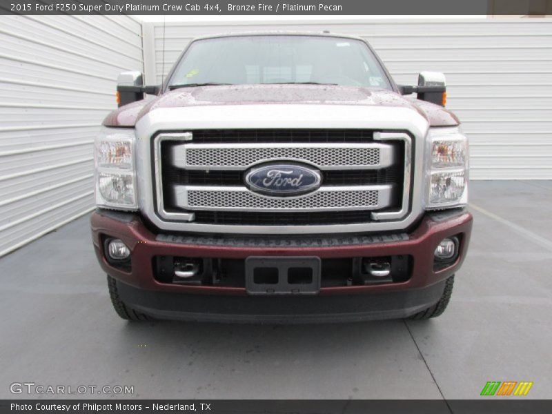 Bronze Fire / Platinum Pecan 2015 Ford F250 Super Duty Platinum Crew Cab 4x4