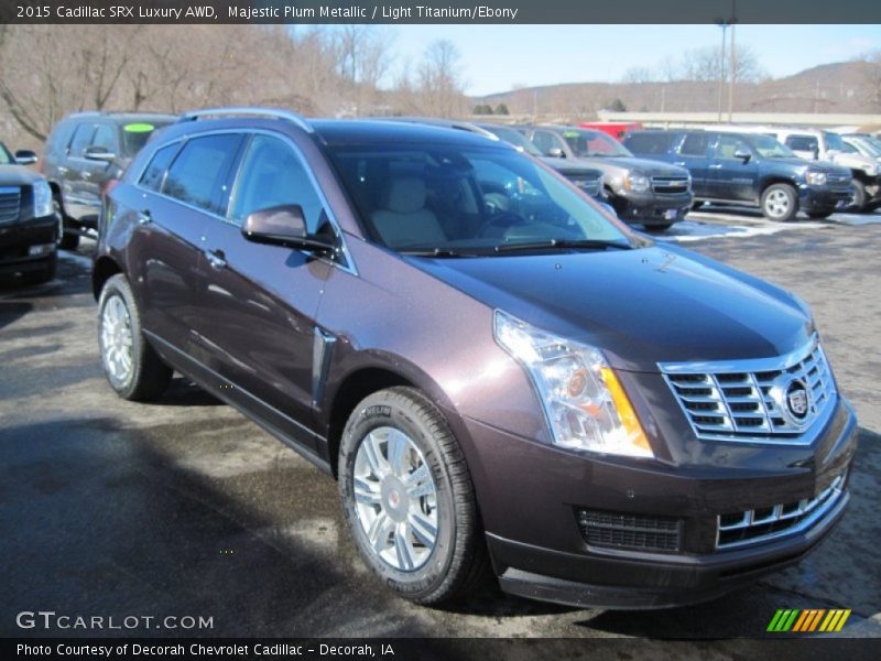 Majestic Plum Metallic / Light Titanium/Ebony 2015 Cadillac SRX Luxury AWD