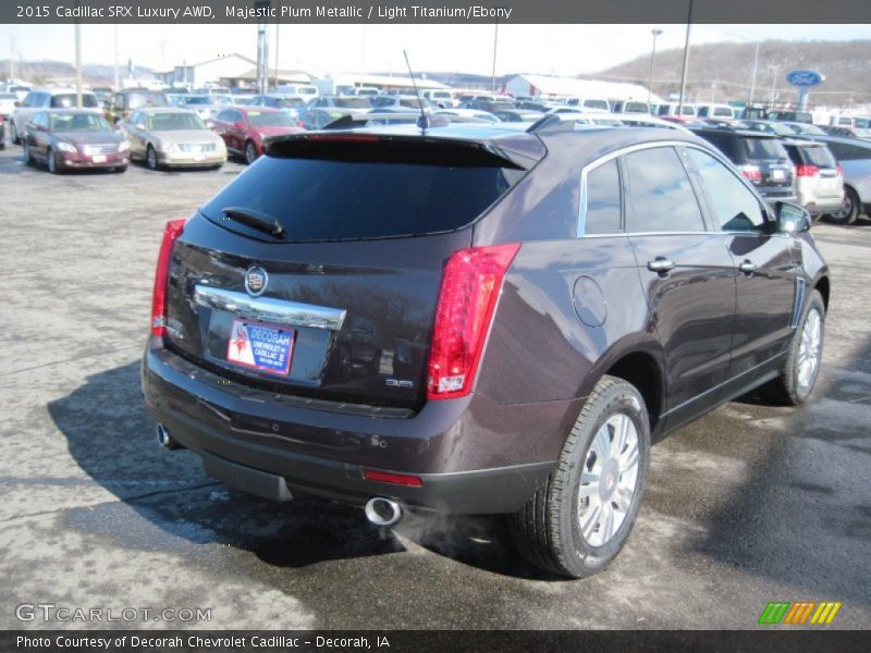 Majestic Plum Metallic / Light Titanium/Ebony 2015 Cadillac SRX Luxury AWD