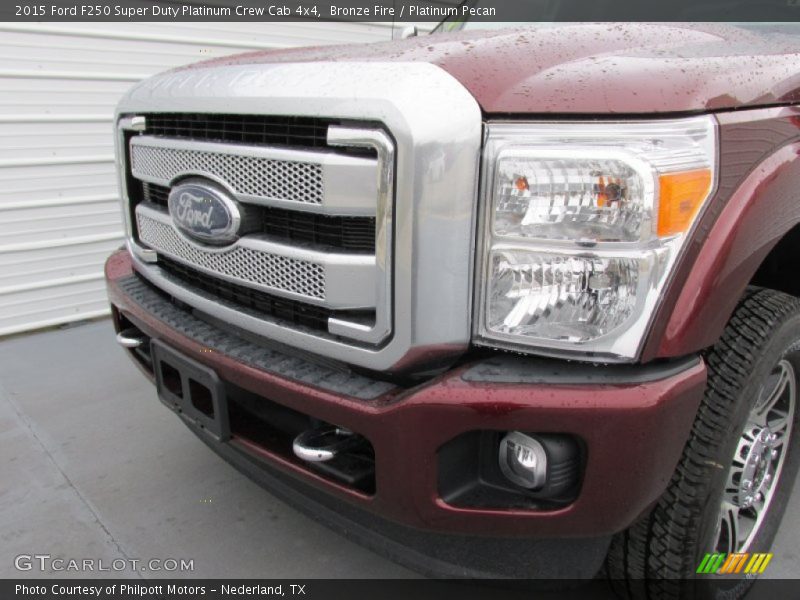 Bronze Fire / Platinum Pecan 2015 Ford F250 Super Duty Platinum Crew Cab 4x4
