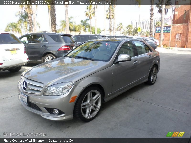 Palladium Silver Metallic / Almond/Mocha 2009 Mercedes-Benz C 300 Sport