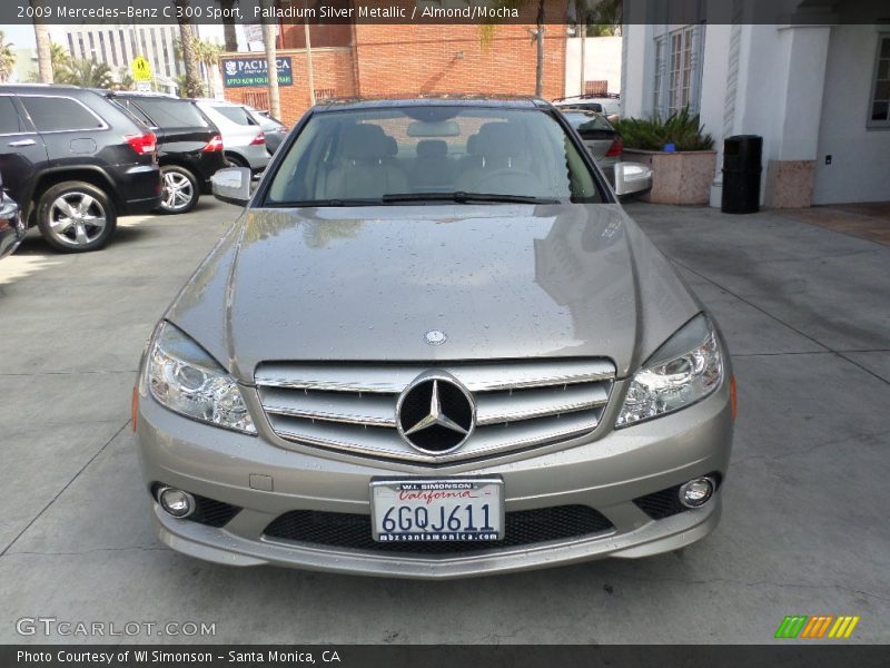 Palladium Silver Metallic / Almond/Mocha 2009 Mercedes-Benz C 300 Sport