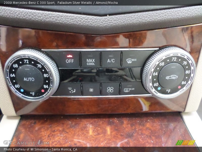 Palladium Silver Metallic / Almond/Mocha 2009 Mercedes-Benz C 300 Sport