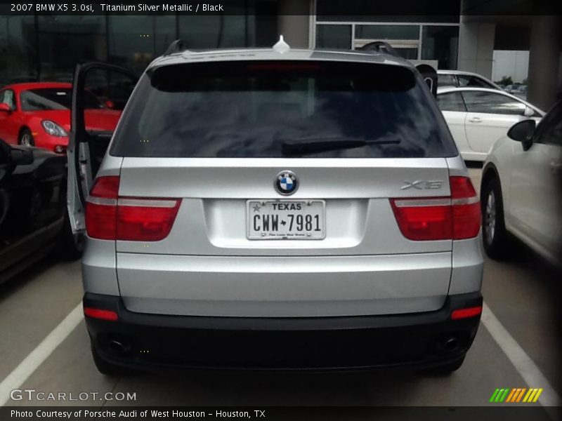 Titanium Silver Metallic / Black 2007 BMW X5 3.0si