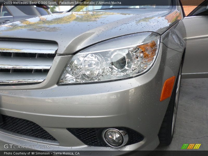 Palladium Silver Metallic / Almond/Mocha 2009 Mercedes-Benz C 300 Sport