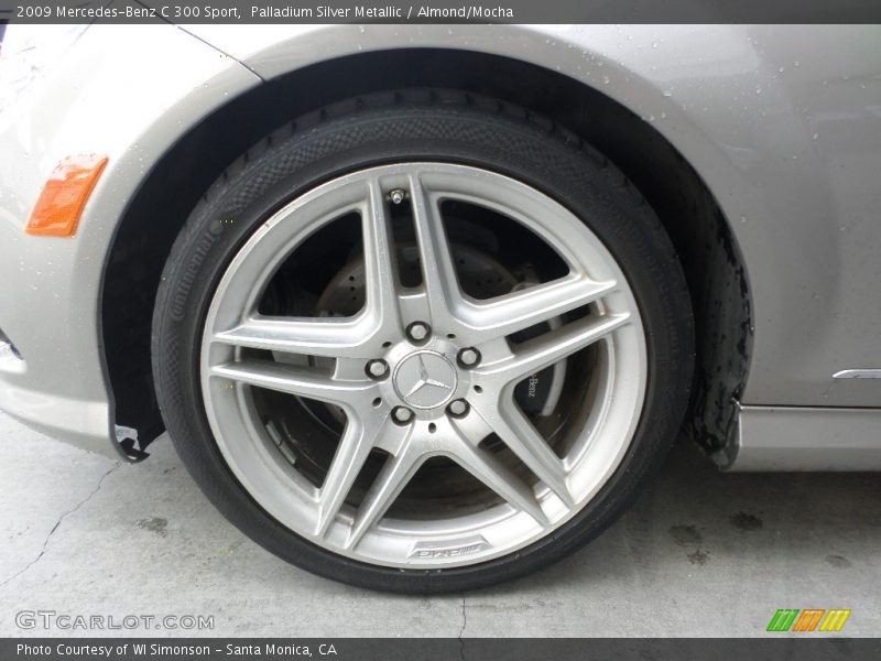 Palladium Silver Metallic / Almond/Mocha 2009 Mercedes-Benz C 300 Sport
