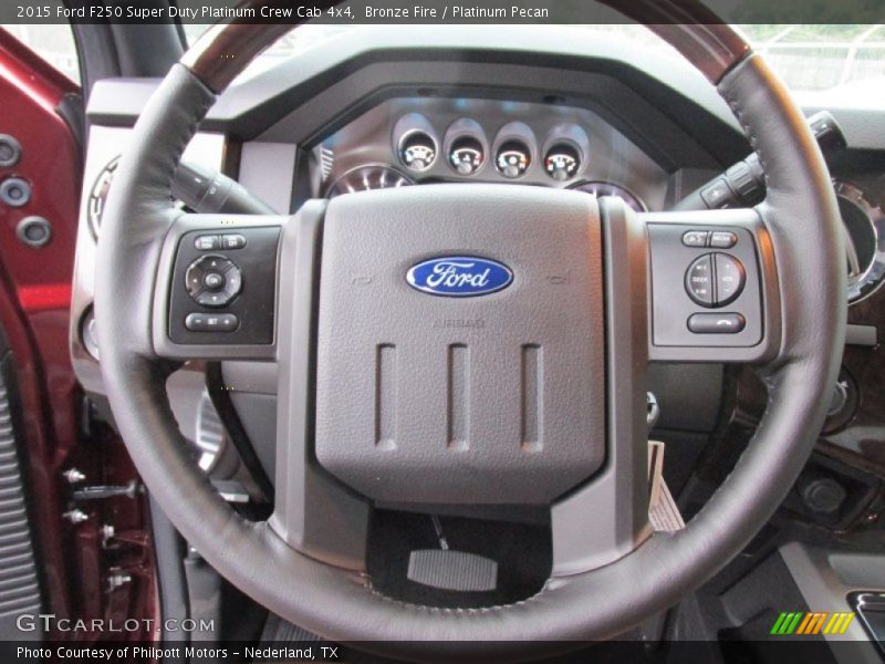  2015 F250 Super Duty Platinum Crew Cab 4x4 Steering Wheel