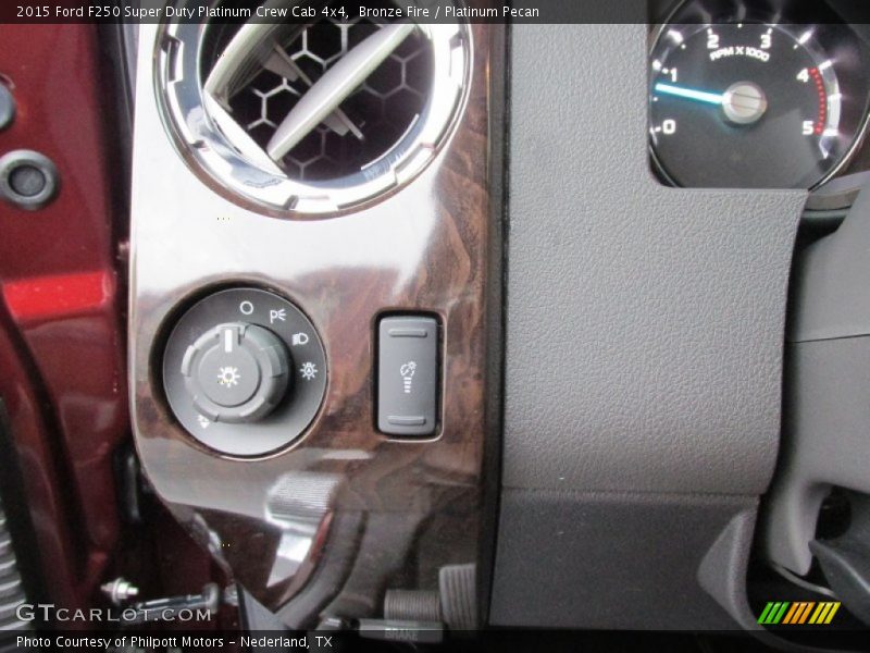 Controls of 2015 F250 Super Duty Platinum Crew Cab 4x4