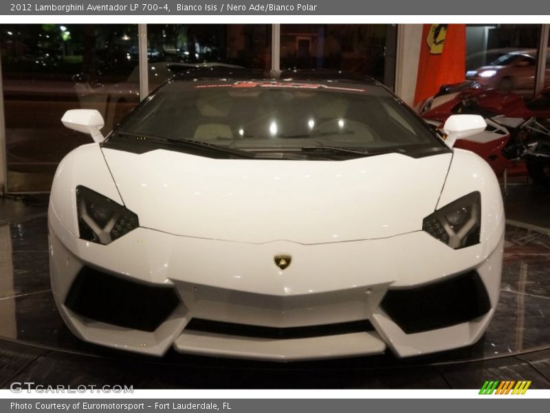 Bianco Isis / Nero Ade/Bianco Polar 2012 Lamborghini Aventador LP 700-4
