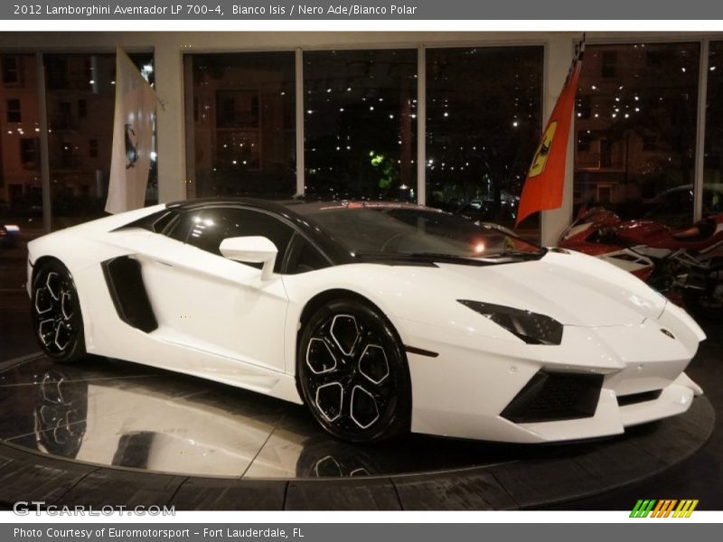 Bianco Isis / Nero Ade/Bianco Polar 2012 Lamborghini Aventador LP 700-4