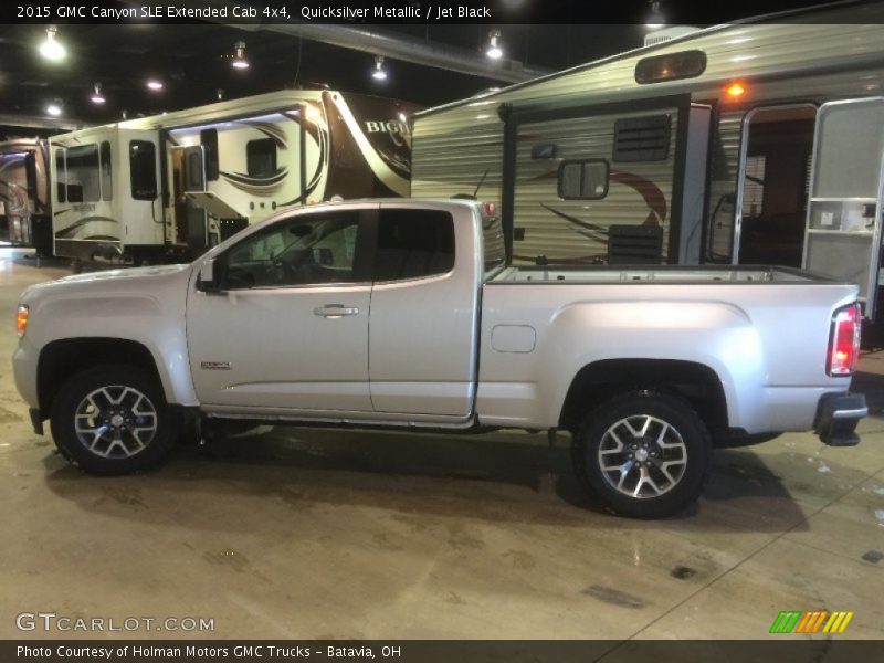 Quicksilver Metallic / Jet Black 2015 GMC Canyon SLE Extended Cab 4x4