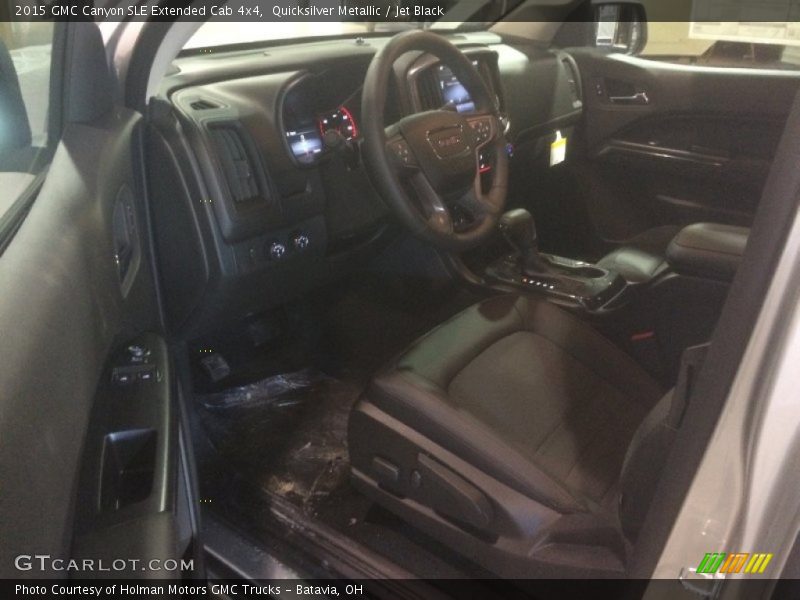 Quicksilver Metallic / Jet Black 2015 GMC Canyon SLE Extended Cab 4x4