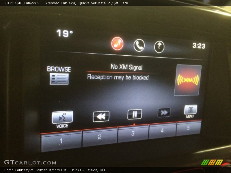 Quicksilver Metallic / Jet Black 2015 GMC Canyon SLE Extended Cab 4x4