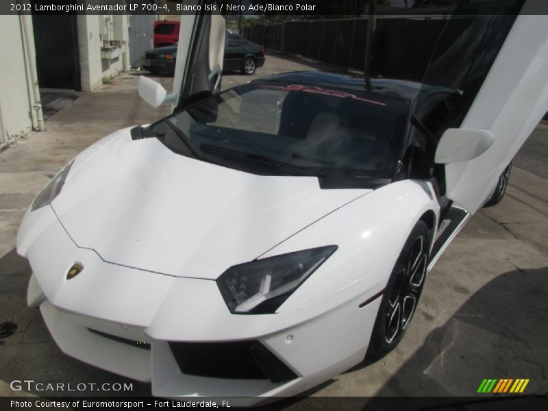 Bianco Isis / Nero Ade/Bianco Polar 2012 Lamborghini Aventador LP 700-4