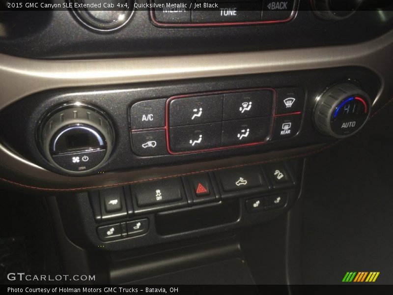 Quicksilver Metallic / Jet Black 2015 GMC Canyon SLE Extended Cab 4x4