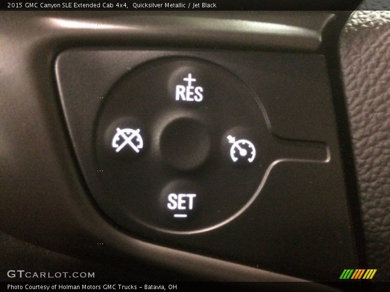 Quicksilver Metallic / Jet Black 2015 GMC Canyon SLE Extended Cab 4x4