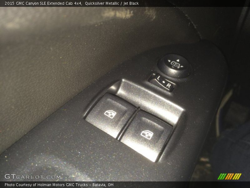 Quicksilver Metallic / Jet Black 2015 GMC Canyon SLE Extended Cab 4x4