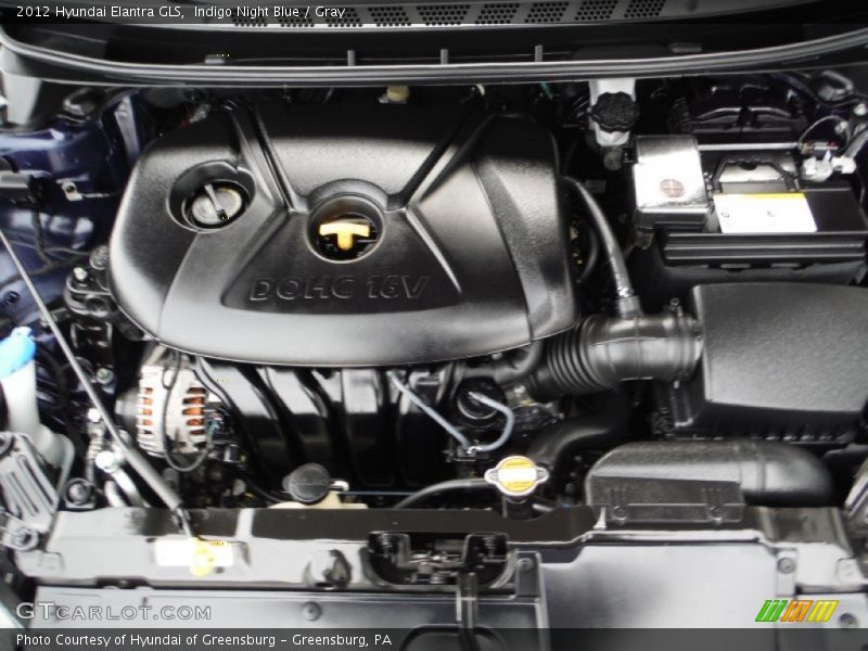 Indigo Night Blue / Gray 2012 Hyundai Elantra GLS
