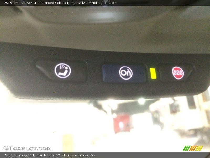 Quicksilver Metallic / Jet Black 2015 GMC Canyon SLE Extended Cab 4x4