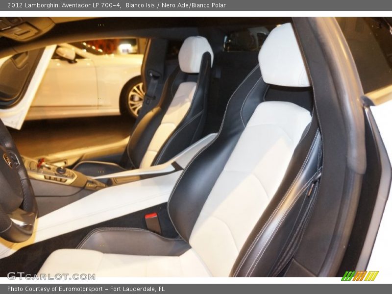 Bianco Isis / Nero Ade/Bianco Polar 2012 Lamborghini Aventador LP 700-4