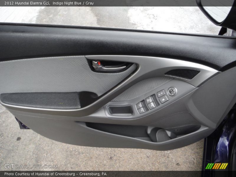 Indigo Night Blue / Gray 2012 Hyundai Elantra GLS