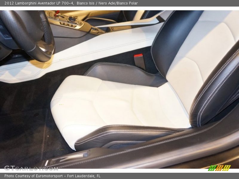 Bianco Isis / Nero Ade/Bianco Polar 2012 Lamborghini Aventador LP 700-4