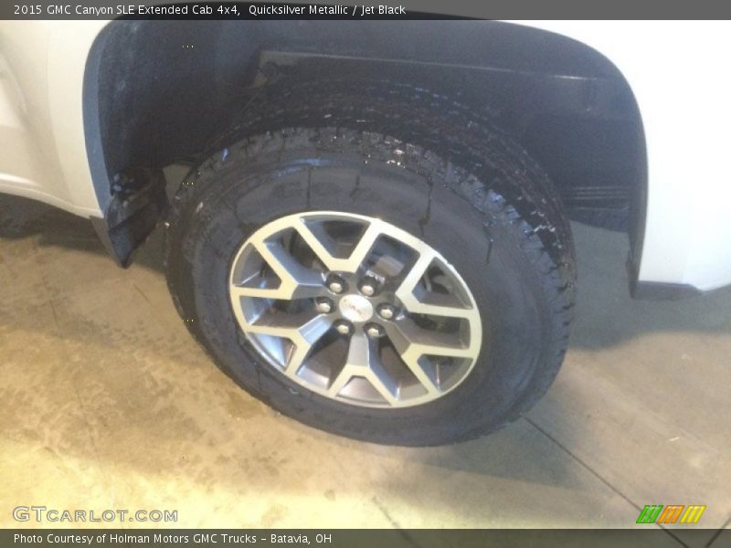 Quicksilver Metallic / Jet Black 2015 GMC Canyon SLE Extended Cab 4x4