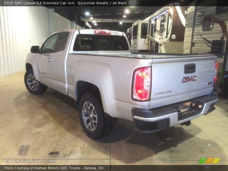 Quicksilver Metallic / Jet Black 2015 GMC Canyon SLE Extended Cab 4x4
