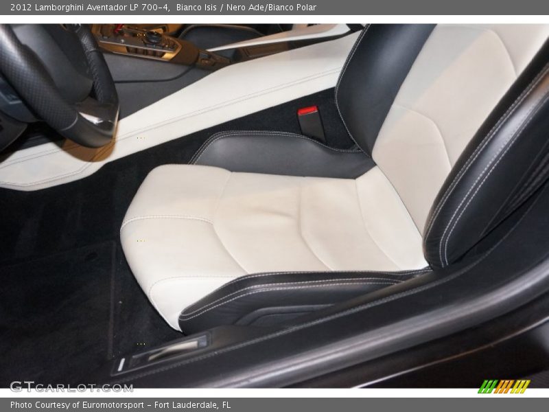 Bianco Isis / Nero Ade/Bianco Polar 2012 Lamborghini Aventador LP 700-4