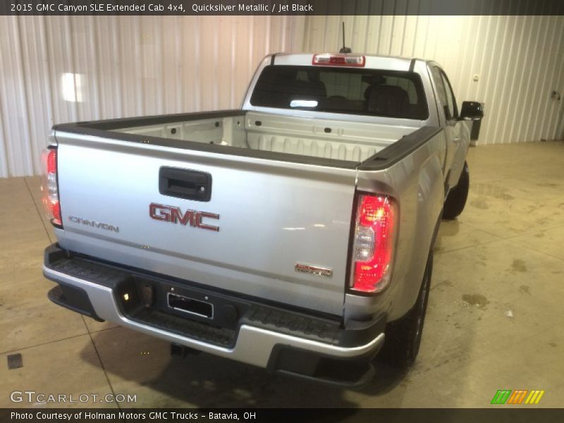 Quicksilver Metallic / Jet Black 2015 GMC Canyon SLE Extended Cab 4x4