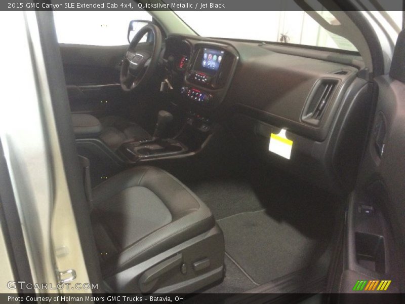 Quicksilver Metallic / Jet Black 2015 GMC Canyon SLE Extended Cab 4x4