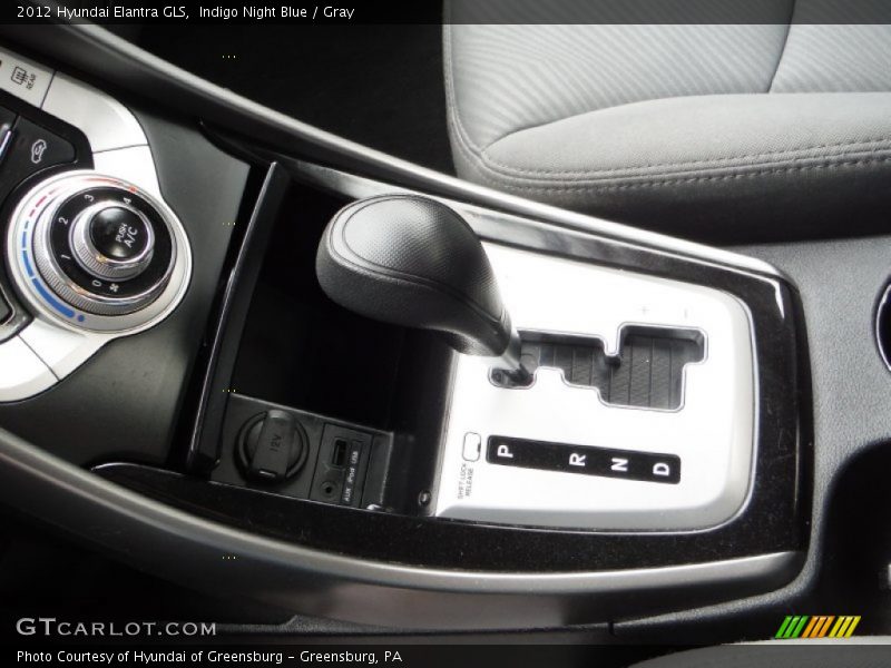 Indigo Night Blue / Gray 2012 Hyundai Elantra GLS