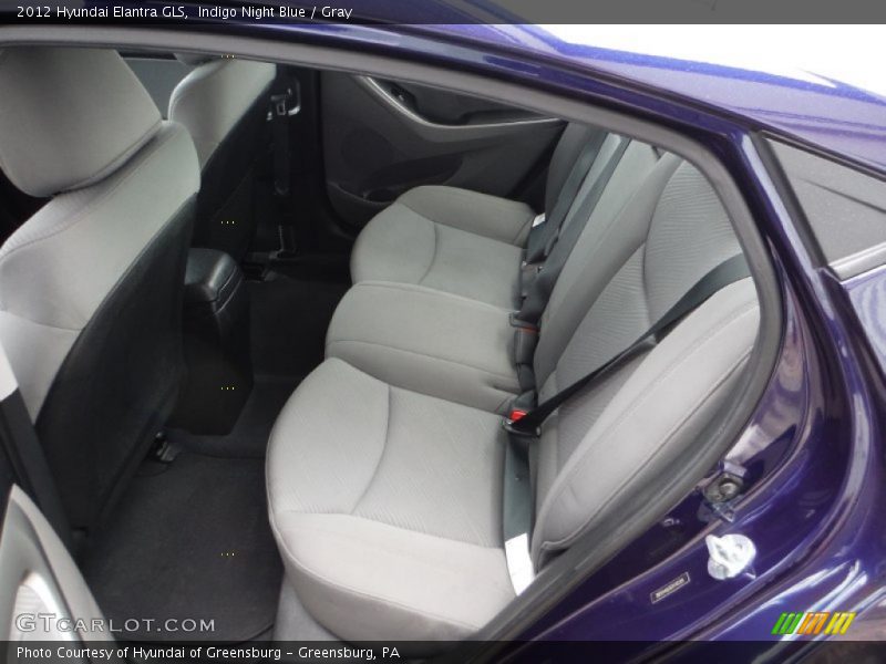 Indigo Night Blue / Gray 2012 Hyundai Elantra GLS