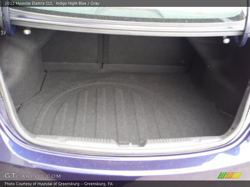 Indigo Night Blue / Gray 2012 Hyundai Elantra GLS