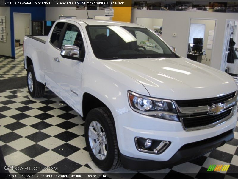 Summit White / Jet Black 2015 Chevrolet Colorado LT Extended Cab