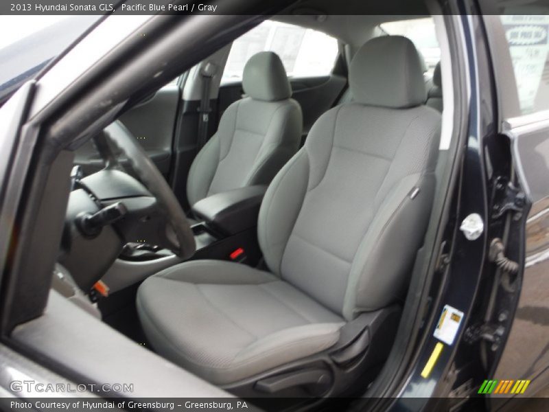 Pacific Blue Pearl / Gray 2013 Hyundai Sonata GLS