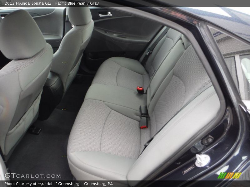 Pacific Blue Pearl / Gray 2013 Hyundai Sonata GLS