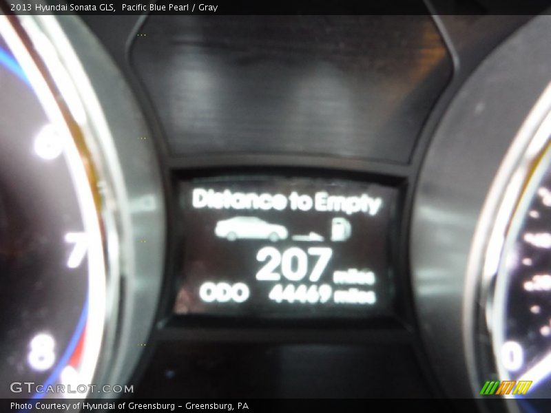 Pacific Blue Pearl / Gray 2013 Hyundai Sonata GLS