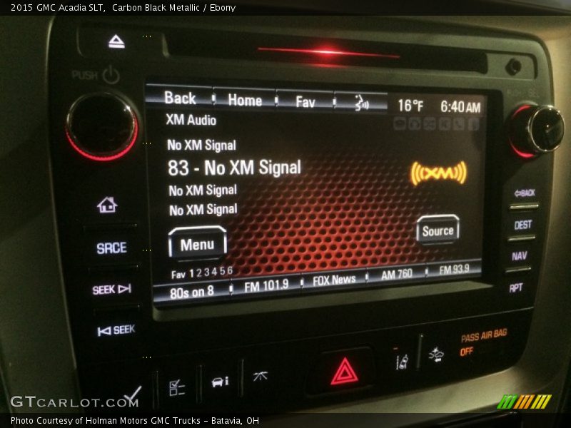 Carbon Black Metallic / Ebony 2015 GMC Acadia SLT