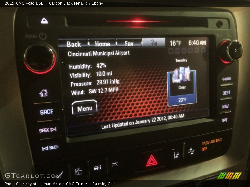 Carbon Black Metallic / Ebony 2015 GMC Acadia SLT
